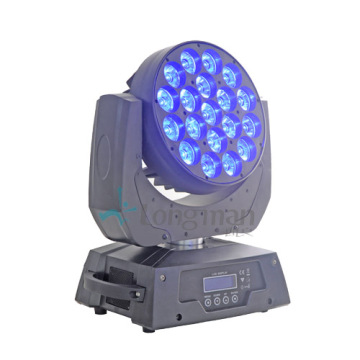 LED Moving Head Light with 19*15W RGBW (4 in 1)