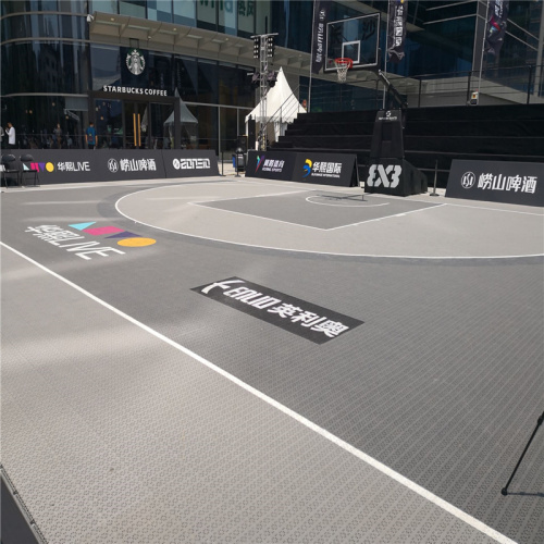 FIBA e FIBA ​​3x3 Certified Indoor &amp; Oudor Basketball Flooring