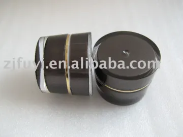 5g sample mini black bottle cosmetic apackaging