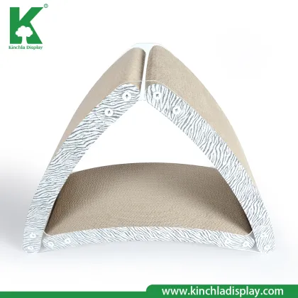 Cat Toys Triangle Design Corrugated Cardboard Cat Scratcher
