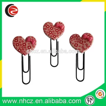 good quality and best price heart shape metal bookmark