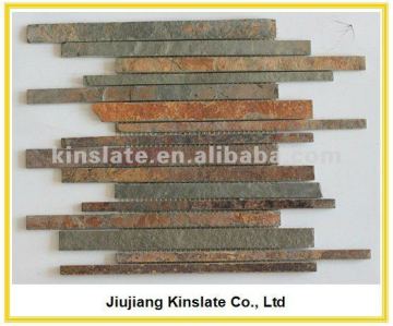 Natural Slate Rustic Multicolor Wall 3d Mosaic Tiles