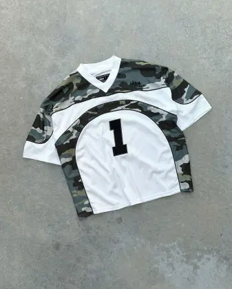 DiFan Custom Polyester Retro Soccer Jersey: Streetwear Inspired Oversized American Mesh Football Top