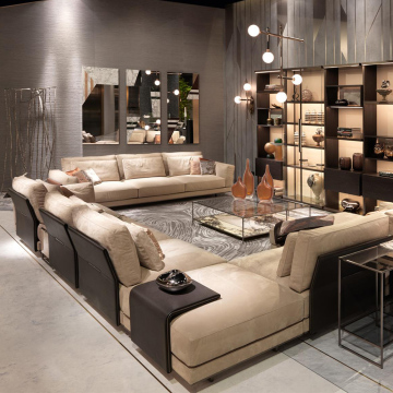 Modern Luxury Italian Velvet Sofa for Customizable Home Furniture