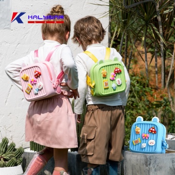 Cartoon DIY Kids School Backpack Bag