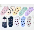Geometric patterned polyester socks for children and women