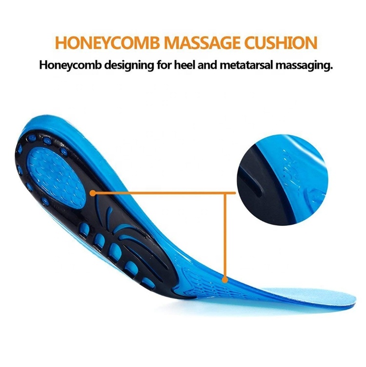 Sports Silicone Insoles for Outdoors Shoe