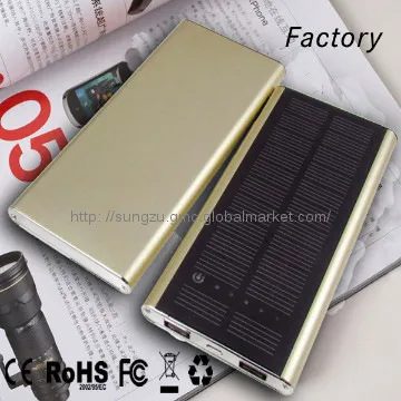Smart solar charger for iphone external battery charger