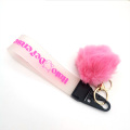 I -clear ang PVC Custom Plush Keychain na may POM POM