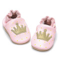 Newborn Pink Leather Baby Soft Shoes