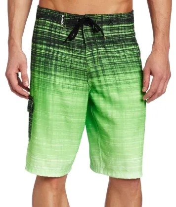 Green 100 Polyester Shorts With Pocket , Adjustable Waist S , M
