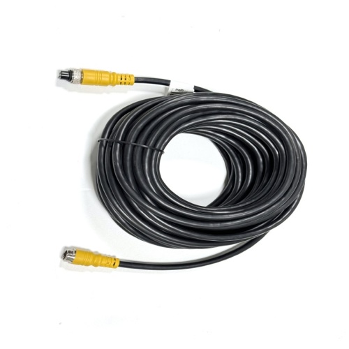 Cavo di prolunga M12 da 4 pin maschio a femmina, cablaggio impermeabile giallo lungo 15000 mm
