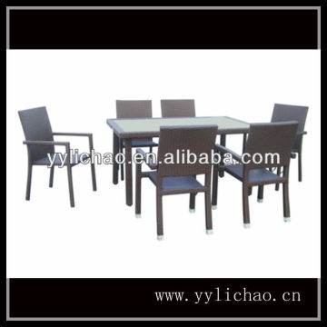 pe pvc rattan furniture set