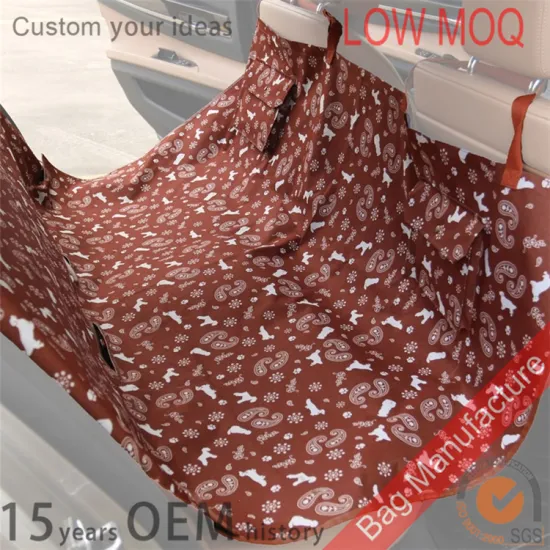 Online shopping Custom printed pet seat cover for car rear seat
