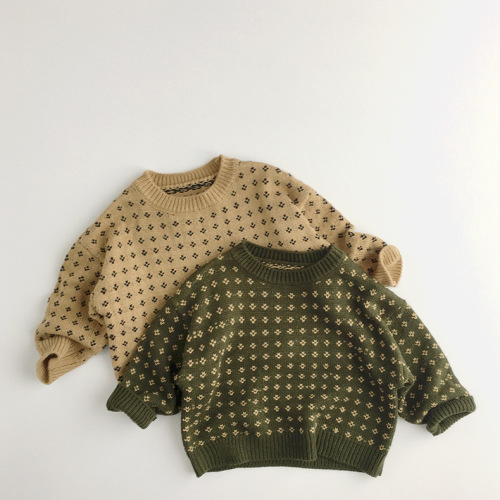 Spring Boys And Girls Pullover Sweater