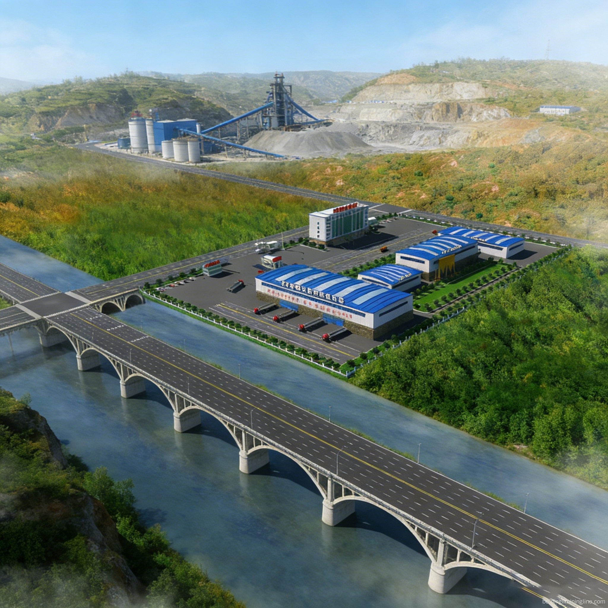 Лінія па вытворчасці вапняковага пяску магутнасцю 80-120 TPH