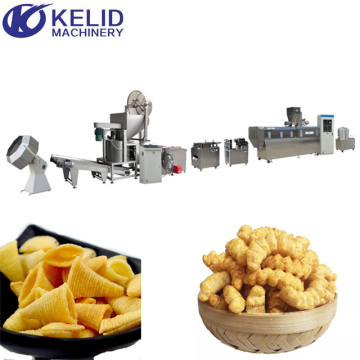 Automatic Fried Corn Wheat Flour Bugles Salad Food Production Line