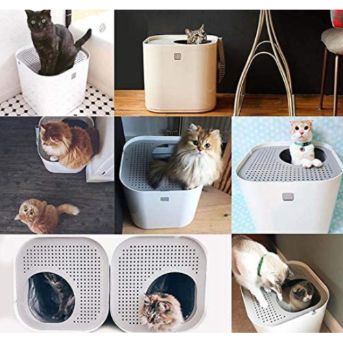 Cat Pet Litter Box Includes Reusable Liner