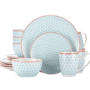 Colourful Fine Dinner Plates Porcelain Dinner Set