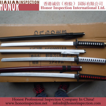 Wooden Sword Qc Inspection 