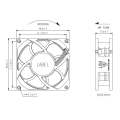 Venta caliente Crown 12V AGK08025 Ventilador de enfriamiento DC