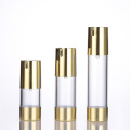 Gold color ABS plastic airless serum pump bottle