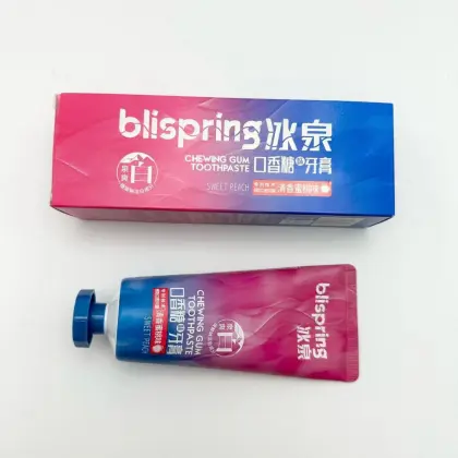 100g Fresh Peach flavor Chewing gum toothpaste