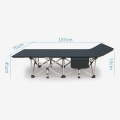 Cama de camping ajustable de metal plegable individual de alta calidad