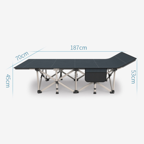 High Quality Single Folding Metal Adjustable Camping Bed