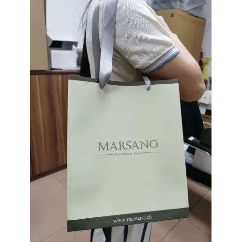 Rose gold foil texture paper shopping bags