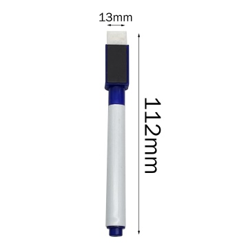 Non Toxic Dry Erase Magnetic Watercolor Blue Whiteboard Pens & Eraser Set