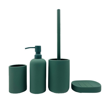 Bottiglia in ceramica set da bagno verde