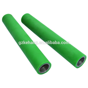 Steel tube PU roller conveyor, extra long working life, national patent trough roller