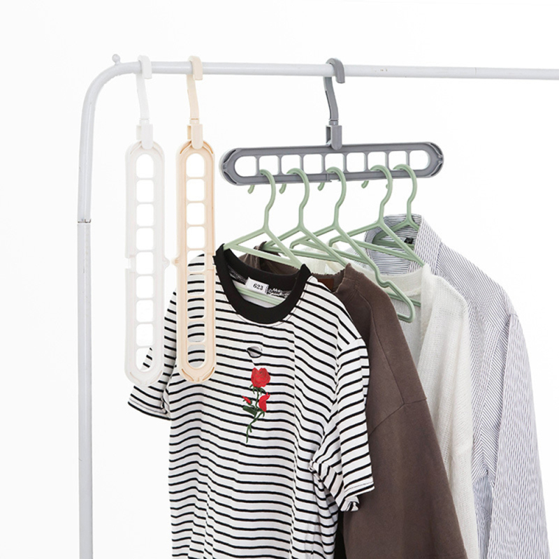 Magic Rotating Support Circle Clothes Hanger Clothes Drying Rack Plastic Clothes Hangers Home Storage Hangers Dropshipping
