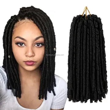 14" Soft Dread Locks Crochet Hair Straight Faux Locs Twist Hair Dreadlocks