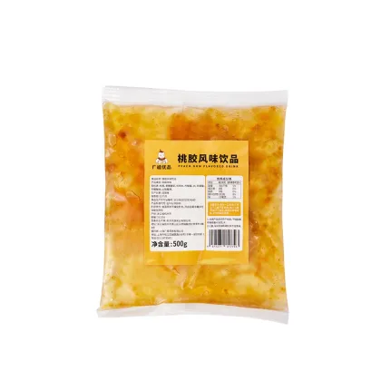 500g Peach Gum Flavored Drink Mix for Bubble Tea Shops