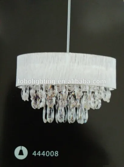 fabric light shade/pendant light fabric/hanging crystal bulb light pendants/crystals to decorate chandeliers
