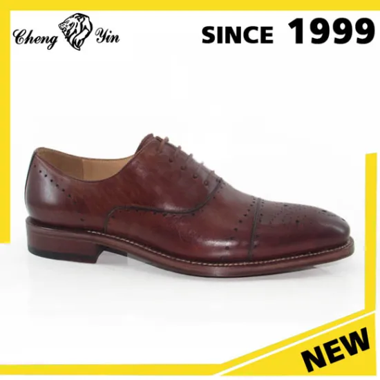 New Arrival Stiching Goodyear welt Lace-up patent leather brown luxury England Gentlemen Dress Shoes