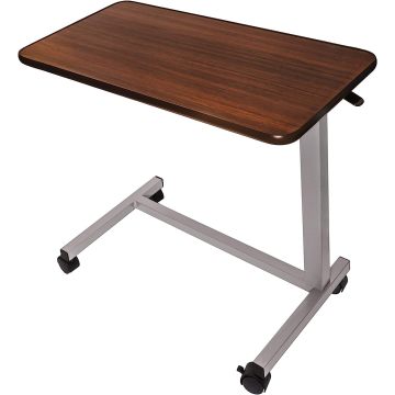 Adjustable Overbed Table With Wheels