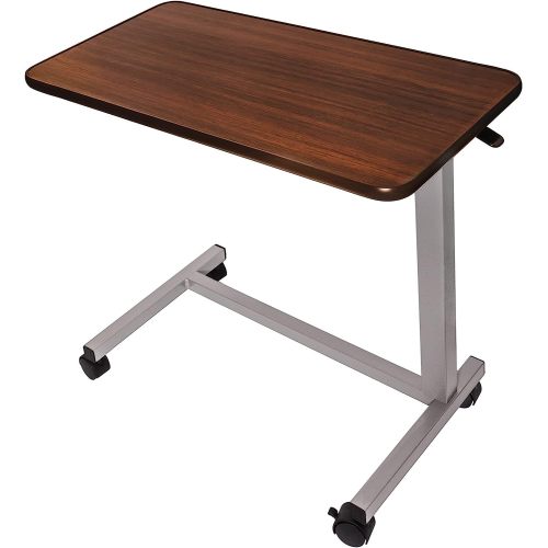 Adjustable Overbed Table With Wheels