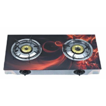 Cooktop de 2 queimadores com vidro colorido