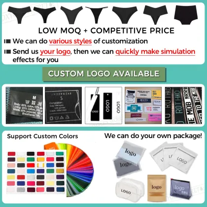 Seamless No Show Ice Silk Briefs for Women