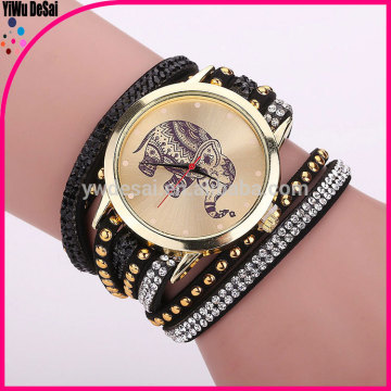 Crystal Bracelet Wristwatch Fashion Casual Watches Elephant Female Watch