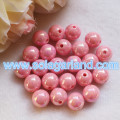 6/8/10/12/14 MM Akrylowe plastikowe okrągłe AB Chunky Beads