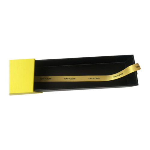 Custom Flower Drawer Packaging Boxes with ribbon