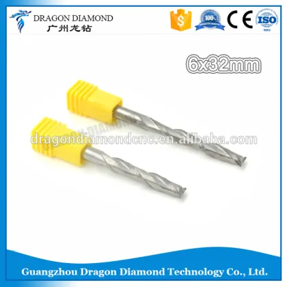 Two Flute bits engraving end mill 6x32mm CNC Router Bits tungsten Cutter Solid Carbide CNC