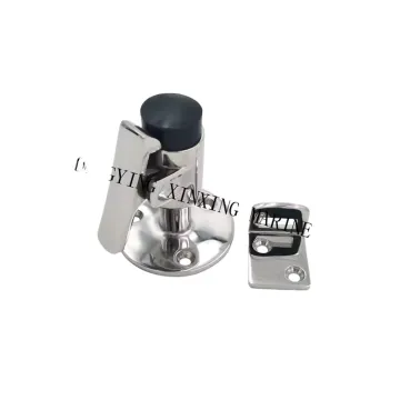Marine Grade Stainless Steel Door Holder Catch with Cushion - Silvery