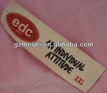 woven print label satin