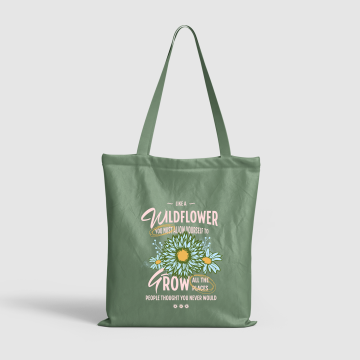 Wildflower Bloom Canvas Tote Bag