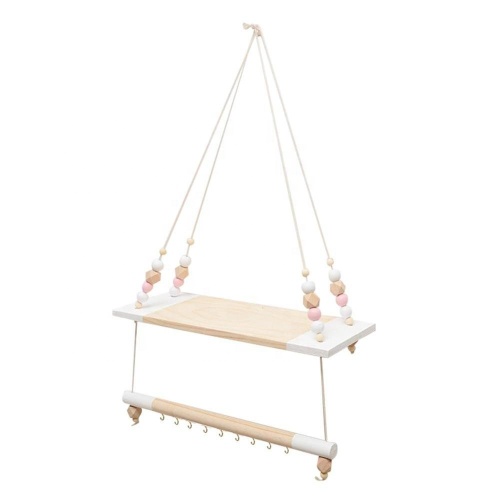 Storage Shelf Nordic Wall Hanging Shelf Swing Rope